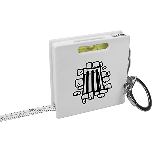 'כלא תא חלון' מחזיק מפתחות סרט מדידה / פלס כלי