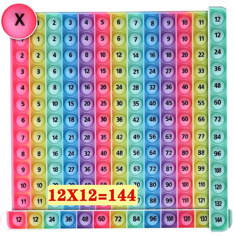 12x12 טבלת כפל דיגיטלי משחק טבלה של צעצוע מתמטיקה, DK-Simina יוצרים כל מיני פעולות במתמטיקה, קל ללמידה,