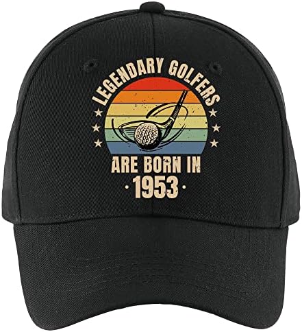 גולף אגדי פישובי נולד בשנת 1953 כובע בייסבול מצחיק, כובעי בייסבול וינטג ' ליום הולדת 70 לגברים, מתנות