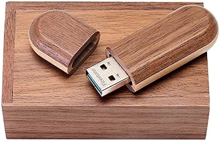כונן פלאש USB דו-גוני צבע עץ USB 2.0 כונני עט מקל זיכרון עם קופסת עץ