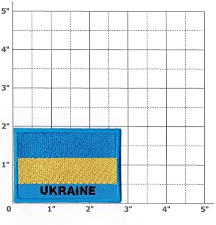 ראשית כל דבר, אוקראינה דגל טלאי ברזל על קטן רקום לחולצת כובע ז'קט בגדים תרמילים בג'ינס גודל כובע בערך 2x3