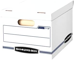 בנקאים תיבת אחסון / קובץ קופסות אחסון, סטנדרטי הגדרה, מכסה ההמראה, מכתב / משפטי, 6 חבילה, לבן