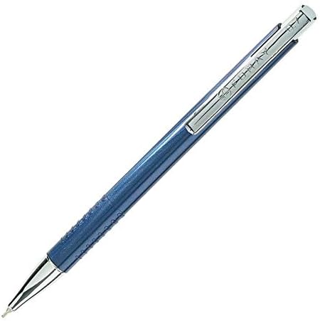 Defot Depot Tungsten Carbide נשלף עטים, נקודה בינונית, 0.7 ממ, חבית כחולה, דיו כחול, חבילה של 12 עטים
