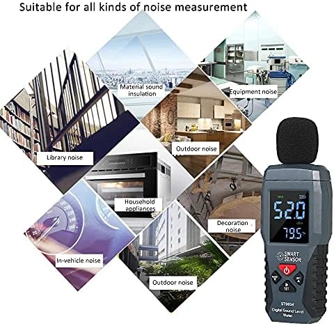 KFJBX מיני דיגיטל דיגיטלי מד רעש LCD מדידת מדידת 30-130dB רעש מדידת מכשיר דציבלים בודק