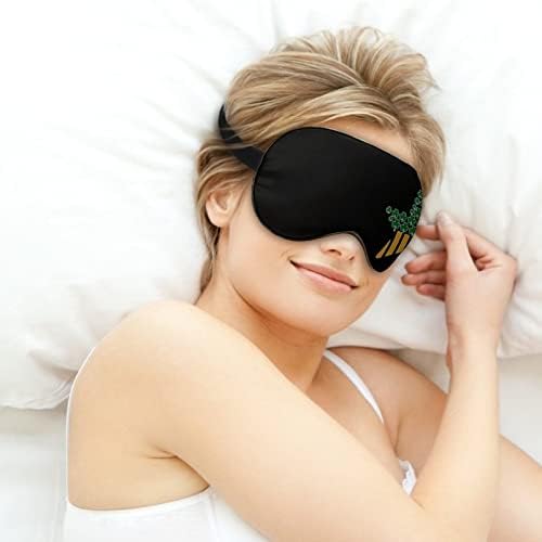 מסיכת כיסוי עיניים אמריקאית מכסה לילה שינה כיסוי עיניים רצועה מתכווננת עם גרפיקה מצחיקה לנשים גברים בגודל
