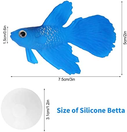 אקוומוניה אקווריום מלאכותי סיליקון בטא, דגים קטנים כמו דגים מזויפים מזויפים קישוטים קישוטים, דגים