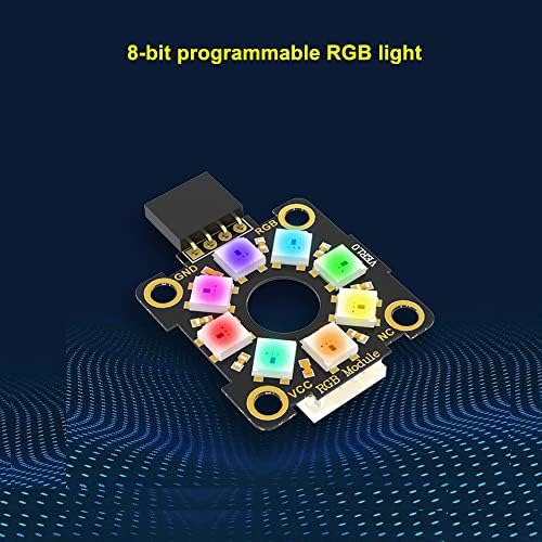Treedix RGB טבעת LED מודול 8 סיביות LED צבע מלא הניתן להתייחסות באופן פרטני לתואם ל- Raspberry
