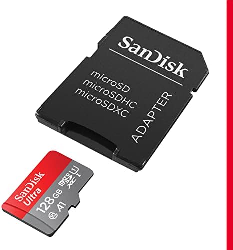 Sandisk 128GB 2-Pack Ultra MicroSDXC כרטיס זיכרון UHS-I עם מתאם-SDSQUAB-128G-GN6MT