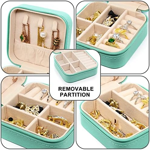 קופסת תכשיטים קטנה של קין מארקה, נרתיק תכשיטים ניידים לטבעת, תליון, עגיל, שרשרת, ארגוני אחסון