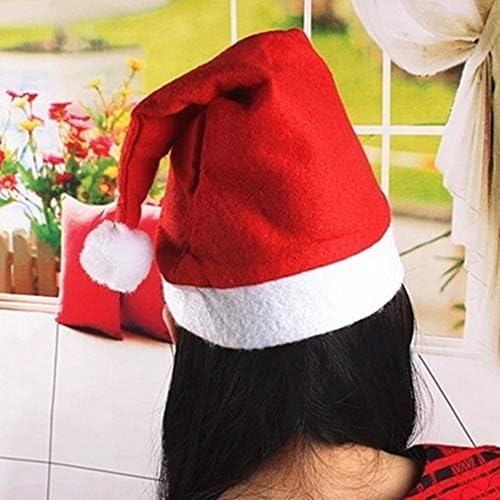 6 חבילה אדום חג המולד כובעי קטיפה חג המולד סנטה כובעי חג המולד חג כובעי למבוגרים יוניסקס חגים חג המולד