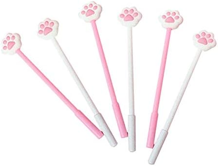 5 יחידים חמורים חתולים טופר ג'ל דיו עט כדורי עט מצויר חמוד חתימה ניטרלית עט 0.5 ממ יצירתי ועיצוב אטרקטיבי שימושי