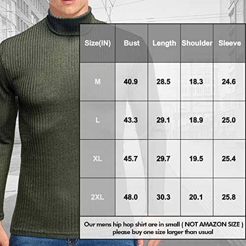 סוודר שרוול ארוך צווארון גולף מדומה לגברים מעוצב בסיסי גופיית גזרה דקה סוודרים מוצקים תרמיים
