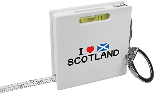 אזידה' אני אוהב סקוטלנד ' מחזיק מפתחות סרט מדידה / פלס כלי