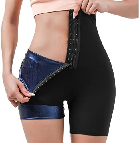 סאונה חותלות לנשים ירידה במשקל גבוהה מותניים הרזיה דחיסת תרמו מכנסיים בטן בקרת אימון קפריס