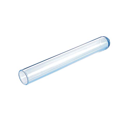 Adamas-beta 200 pcs φ16 × 100 ממ צינורות בדיקת פלסטיק ברורים קשים, צינורות מעבדה מיכל, צינור PS מבחן צינור