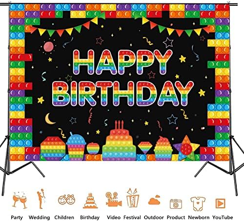 5 * 3 רגל פופ משחק רקע ילדים לקשקש צעצועי מסיבת יום הולדת קישוטי עבור בנות בני פופ שמח יום הולדת רקע