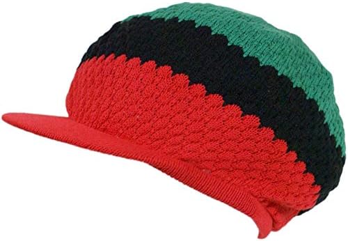 נעל מחרוזת מלך ראסטה לסרוג טאם כובע ראסטות כובע. עיצובים וגדלים מרובים.