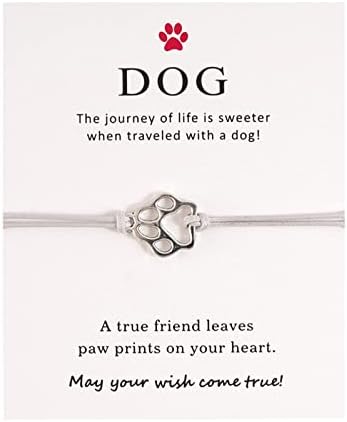 כלב צמיד כלב הדפסת צמיד כרטיס צמיד מתנה הטובה ביותר כלב מתנה יצירתי כלב כלב ברכת דמעה