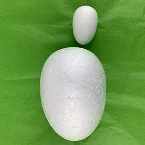 עולמות 10 pc כדורי ביצה לבנים לבנים, כדורי קצף מלאכה, כדורי קצף 2-3/4 אינץ '