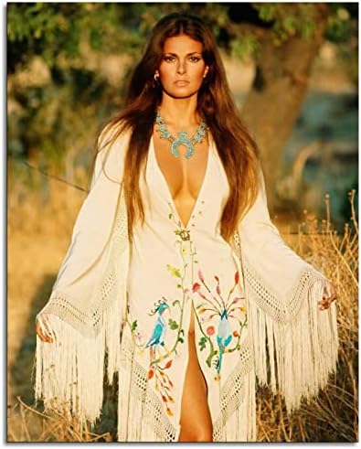 RAQUEL WELCH CANVAS מדפיס אמנות קיר פוסטר לקישוטי משרד ביתי לא ממוסגר 32 X24