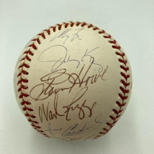1996 קבוצת אלופת ינקיס בניו יורק חתמה על בייסבול של ליגת העל JSA COA - כדורי בייסבול חתימה