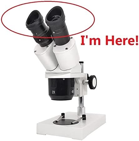 ציוד מיקרוסקופ מעבדה 1 זוג עינית שדה רחב WF5X WF10X WF15X WF20X למיקרוסקופ סטריאו קוטר העברת עדשות אופטי
