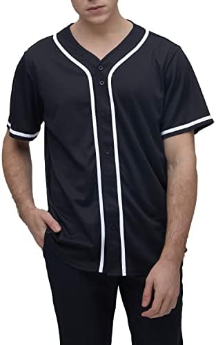 יוג'י איטאורי גופית בייסבול גברים חולצה שרוול קצר V צוואר צוואר כפתור כלפי מטה חול חולצות ספורט בגדי