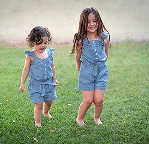 סימונניה ג'ינס נערות רומפס קיץ כותנה סרבלים סרבלים גמבים גופניים קשת קשת קשת