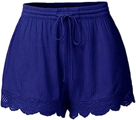 מכנסיים קצרים של Andongnywell לנשים פרוע מוצק שולטת פיג'מה מכנסיים מיני בצבע אחיד מכנסיים קצרים