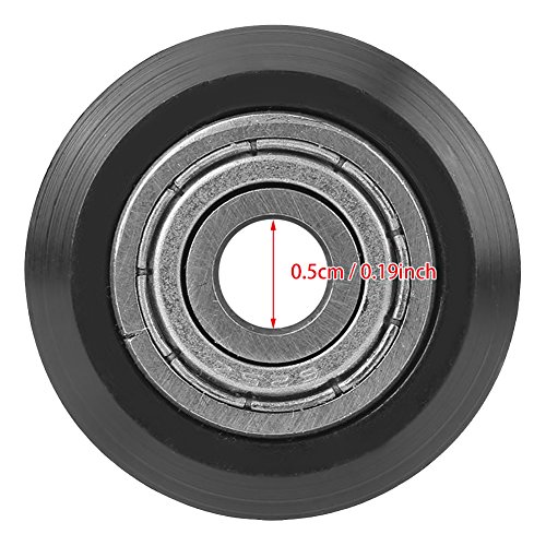 20 יחידות 625 אביזרי גלגלת גלגל חריץ בצורת 625 נושאות כפולות שער הזזה למדפסת 3 ד חור פנימי 5 ממ