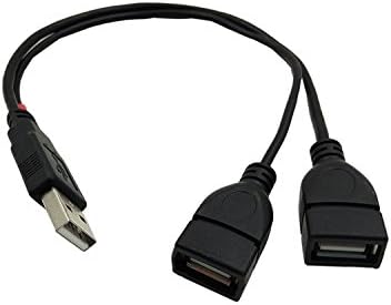 ZTOP USB 2.0 תקע זכר ל- 2 כפול USB כפול שקע נשי Splitter Splitter מתאם כבל אחד יציאה אחת לטעינה ונתונים