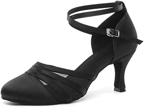 VCIXXVCE נשים נעלי ריקוד לטיניות סגורות אולם נשפים סלסה מודרנית וואלס טנגו ריקוד נעליים נעליים זמש