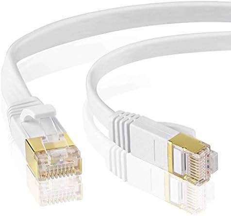 RIHOME CAT6 כבל Ethernet 25ft STP/FTP שטוח רשת אינטרנט רשת LAN כבלי תיקון-CAT6 מוצק 6 חוט מחשב במהירות גבוהה