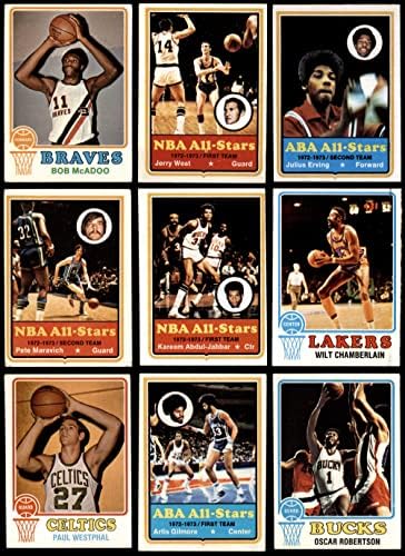 1973-74 Topps כדורסל סט שלם VG/EX+