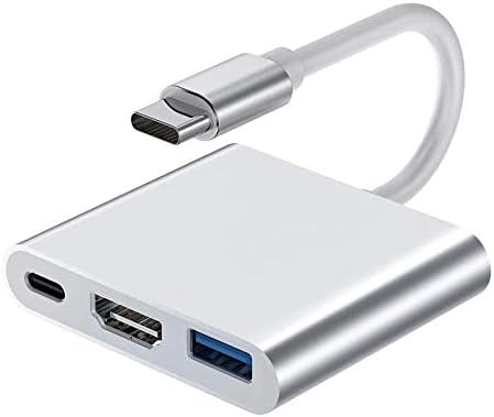 Qianrenon USB C ל- HDMI מתאם Multiport סוג C 3.1 ממיר Multiport Multerport