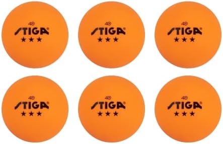 סטיגה טורניר באיכות 3 כוכבים כדורי פינג פונג-גודל רשמי ומשקל 40 ממ-עמידות אולטימטיבית וכדורי