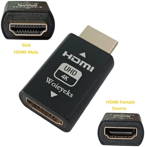 HDMI EDID Emulator Passtrough, מתאם אמולטור תצוגה עבור Thunderbolt ל- HDMI KVM מתג/מאריך/מקלט