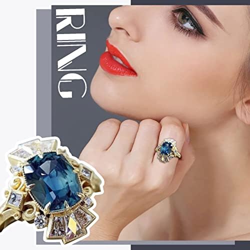 תכשיטים בעבודת יד וינטג 'טבעת מתנה אירוסין יוקרה חתונה טבעות חתונה טבעת מוצדקת