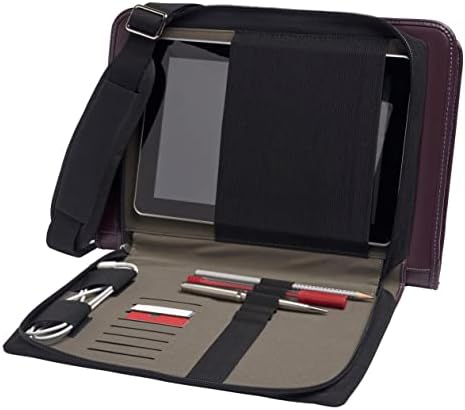 מארז מסנג'ר מחשב נייד עור סגול סגול - תואם ל- HP Envy 13 -BA1014NA 13.3 מחשב נייד