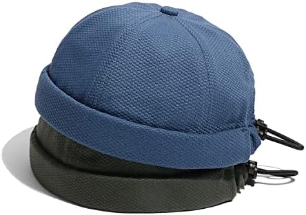 Clakllie Docker Beanie כובע קיץ כובעים ללא שולי גולגל של שרוול נמל סיילור דייג ליאון כובע אטום