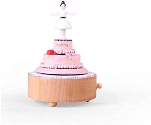 UXZDX סיבוב קופסת מוזיקה מעץ צעצועים לילדים רטרו רטרו יצירתי מתנה ליום הולדת בית קופסת קופסת מוזיקה