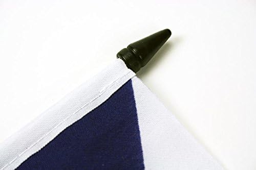 דגל AZ דגל אנרכיה דגל שולחן 5 '' x 8 '' - דגל שולחן תנועה של ארנאצ'יזם 21 x 14 סמ - מקל פלסטיק שחור