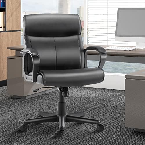 בית משרד כיסא אמצע חזרה משרד שולחן מחשב כיסא עם משענת מתכוונן גובה/הטיה מסתובב מתגלגל כיסא