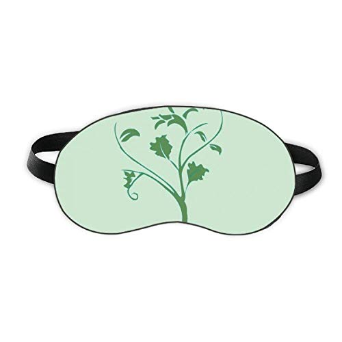 עלים ירוקים ענפים פרחים מגן עיניים ישנה כיסוי גוון עיוורון רך