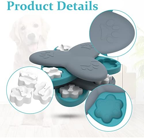 צעצועי העשרה לכלבים של כלבים - חידה של כלבים לטיפול באימוני מנת משכל וגירוי מוחי, 9 צעצועי כלבים עמידים צורת