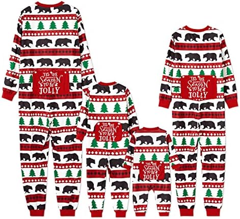 משפחת Patpat Pajamas Pajamas תואם חג חג המולד חג חג