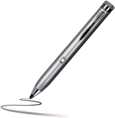 Navitech Silver Point Point Digital Active Stylus Pen - תואם ל- Oppo Find Find X3 Pro Smartphone