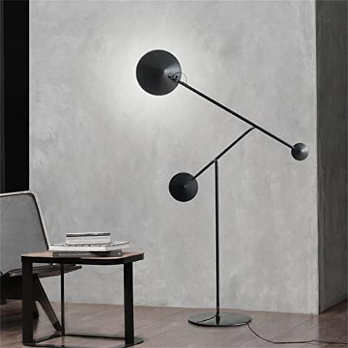 YDJBJ מנורת רצפת אמנות שחורה פשוטה סלון פשוט ספה מנורת רצפה נורדי חדר שינה נורדי מנורת שולחן אנכית
