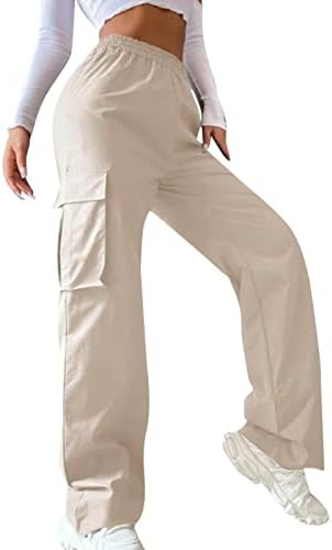 מכנסי טרקלין לנשים מכנסיים מכנסיים חמים מכנסיים חמים מיטב הג'ינס הרחב רגל רחבה ישר מכנסי מטען מכנסיים מכנסיים