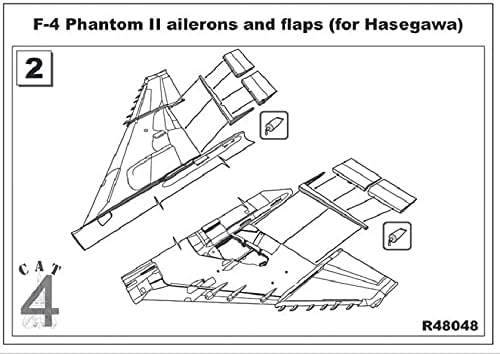 CAT4 R48048-1/48 F-4 Phantom II Ailerons and Deffod מודל סולם